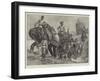 An Indian Army Camp of Exercise in the Madras Presidency, the Elephant Battery-Richard Caton Woodville II-Framed Giclee Print