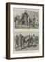 An Indian Army Camp of Exercise in the Madras Presidency-null-Framed Giclee Print