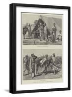 An Indian Army Camp of Exercise in the Madras Presidency-null-Framed Giclee Print