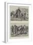 An Indian Army Camp of Exercise in the Madras Presidency-null-Framed Giclee Print