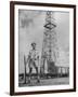 An Indian Army Guard Patroling the Kirkuk Oil Field-Dmitri Kessel-Framed Photographic Print