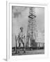 An Indian Army Guard Patroling the Kirkuk Oil Field-Dmitri Kessel-Framed Photographic Print