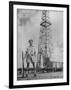 An Indian Army Guard Patroling the Kirkuk Oil Field-Dmitri Kessel-Framed Photographic Print