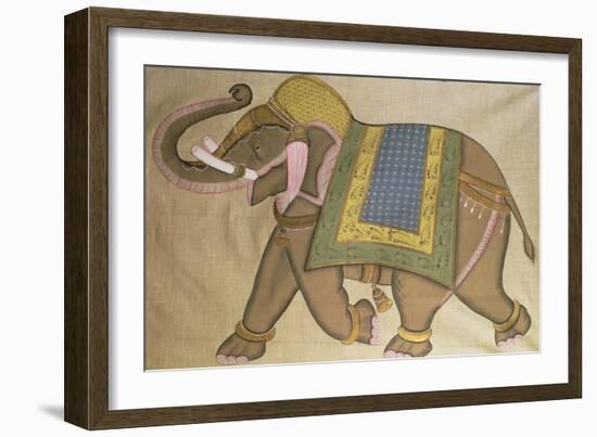 An Indian Elephant, Indian-null-Framed Giclee Print