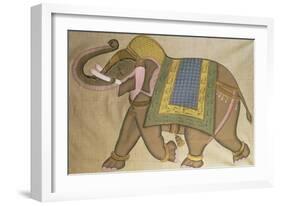 An Indian Elephant, Indian-null-Framed Giclee Print