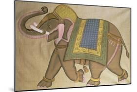 An Indian Elephant, Indian-null-Mounted Giclee Print