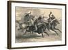 An Indian Horse Race, C19th Century-null-Framed Giclee Print