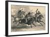 An Indian Horse Race, C19th Century-null-Framed Giclee Print