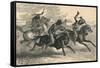 An Indian Horse Race, C19th Century-null-Framed Stretched Canvas