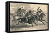 An Indian Horse Race, C19th Century-null-Framed Stretched Canvas