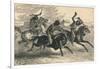 An Indian Horse Race, C19th Century-null-Framed Giclee Print