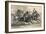 An Indian Horse Race, C19th Century-null-Framed Giclee Print