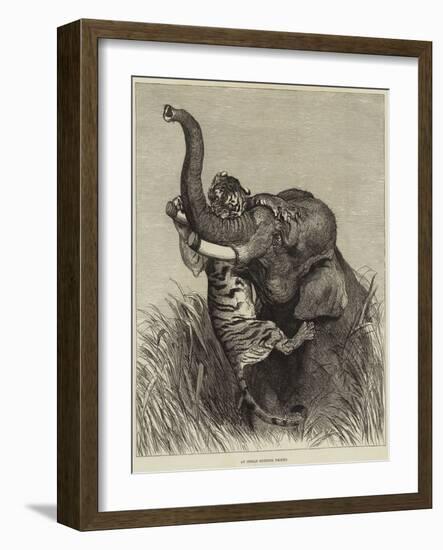 An Indian Hunting Trophy-null-Framed Giclee Print