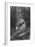 An Indian obtaining fire by friction, 1894-Unknown-Framed Giclee Print