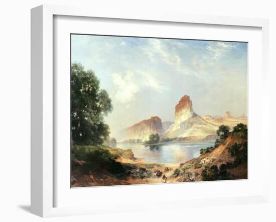 An Indian Paradise-Thomas Moran-Framed Art Print