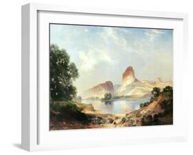 An Indian Paradise-Thomas Moran-Framed Art Print