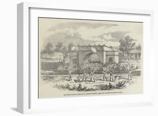 An Indian Railway Station Defended-null-Framed Giclee Print