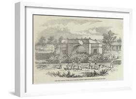 An Indian Railway Station Defended-null-Framed Giclee Print