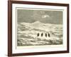 An Indian's Bivouac in the Midst of the Snows of the Sierra-Édouard Riou-Framed Giclee Print