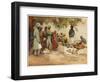 An Indian Snake Charmer and His Audience-Frank Dean-Framed Art Print