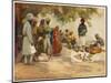 An Indian Snake Charmer and His Audience-Frank Dean-Mounted Art Print