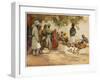 An Indian Snake Charmer and His Audience-Frank Dean-Framed Art Print