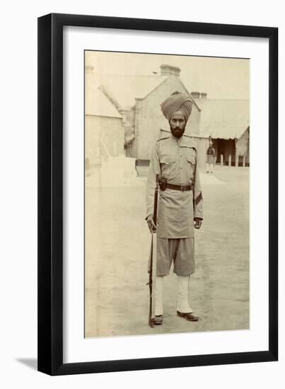 An Indian Soldier-null-Framed Photographic Print