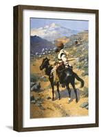 An Indian Trapper-Frederic Sackrider Remington-Framed Art Print