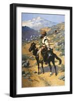 An Indian Trapper-Frederic Sackrider Remington-Framed Art Print