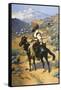 An Indian Trapper-Frederic Sackrider Remington-Framed Stretched Canvas