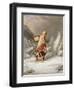 An Indian Woman Wearing Snowshoes-Cornelius Krieghoff-Framed Giclee Print