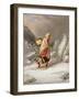 An Indian Woman Wearing Snowshoes-Cornelius Krieghoff-Framed Giclee Print