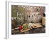 An Indonesian Boy Wearing a Spiderman Mask Sleeps on a Piece of Cardboard-Ed Wray-Framed Photographic Print