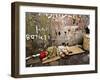 An Indonesian Boy Wearing a Spiderman Mask Sleeps on a Piece of Cardboard-Ed Wray-Framed Photographic Print