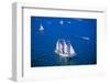 An Indonesian ship in the Liberty 100 celebration in New York City's Hudson River-null-Framed Photographic Print