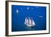 An Indonesian ship in the Liberty 100 celebration in New York City's Hudson River-null-Framed Photographic Print