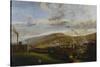An Industrial Landscape Showing an Ironworks-Henry Williams-Stretched Canvas