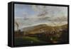 An Industrial Landscape Showing an Ironworks-Henry Williams-Framed Stretched Canvas