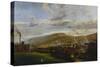 An Industrial Landscape Showing an Ironworks-Henry Williams-Stretched Canvas