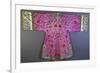 An Informal Robe of Mauve Satin Woven with a Floral Damask Repeat, Embroidered with Pheasants,…-null-Framed Giclee Print