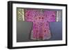 An Informal Robe of Mauve Satin Woven with a Floral Damask Repeat, Embroidered with Pheasants,…-null-Framed Giclee Print