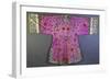 An Informal Robe of Mauve Satin Woven with a Floral Damask Repeat, Embroidered with Pheasants,…-null-Framed Giclee Print