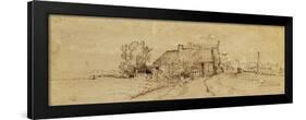 An Inn by a Roadside-Rembrandt van Rijn-Framed Giclee Print