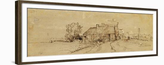 An Inn by a Roadside-Rembrandt van Rijn-Framed Giclee Print