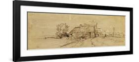 An Inn by a Roadside-Rembrandt van Rijn-Framed Giclee Print