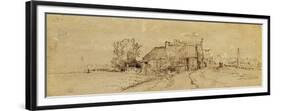 An Inn by a Roadside-Rembrandt van Rijn-Framed Giclee Print