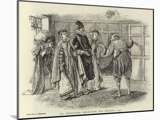 An Innkeeper Receiving His Guests, 1595-Claude Shepperson-Mounted Giclee Print