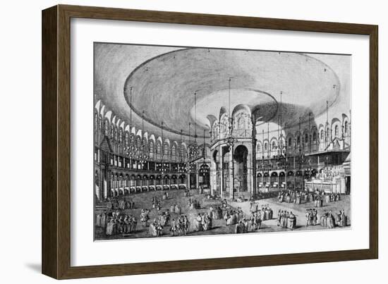 An Inside View of the Rotunda in Ranelagh Gardens, 1899-N Parr-Framed Giclee Print