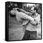 An Instructor Demonstrating a Combat Method-Dmitri Kessel-Framed Stretched Canvas