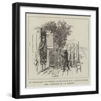 An Intelligent Ape Serving as Signalman for a Cripple Master-null-Framed Giclee Print